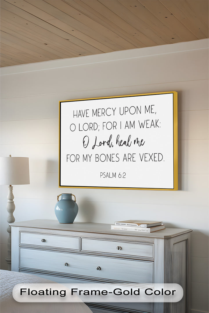 Psalm 6:2 Wandkunst – Christliche Bibel-Ölgemälde