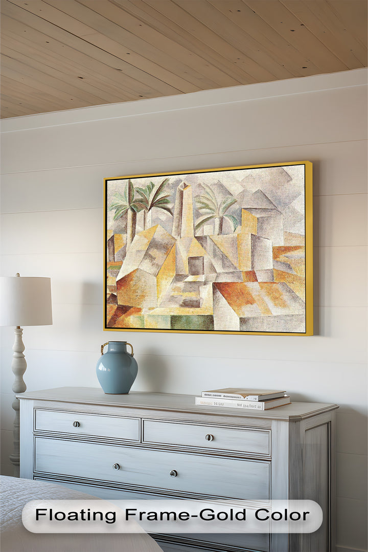 Landschaft mit Palmen von Albert Gleizes – Kubistisches Ölgemälde