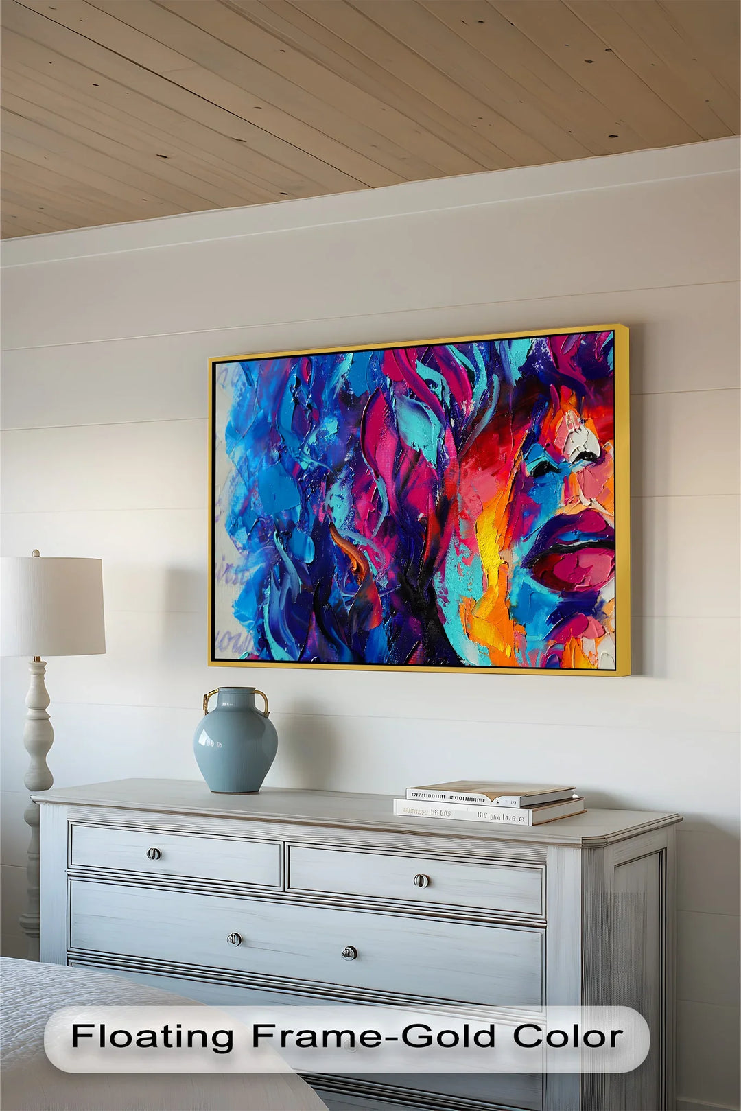 Colored Woman – Expressive Abstract Oil Painting - MyPhotoStation