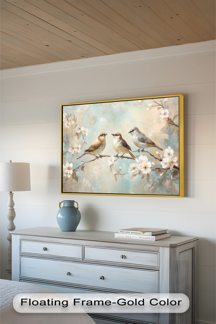 Springtime Songbirds – Animal Oil Painting