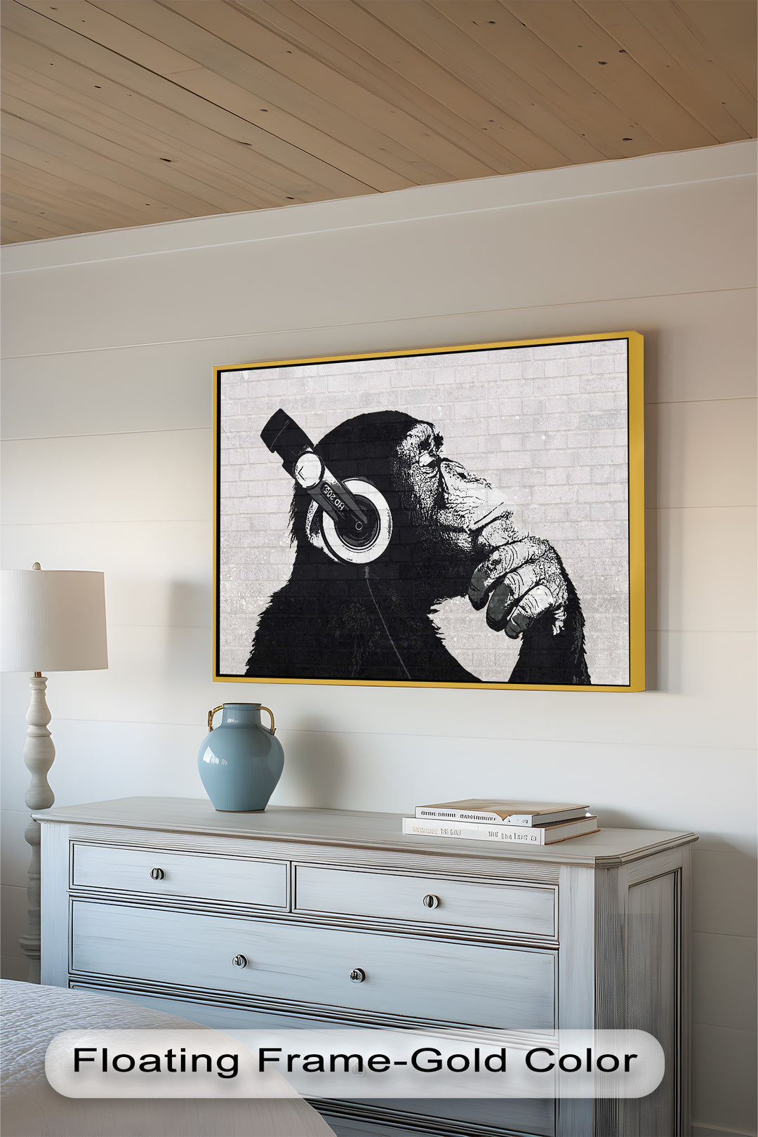 Contemplative Chimp – Banksy Oil Painting