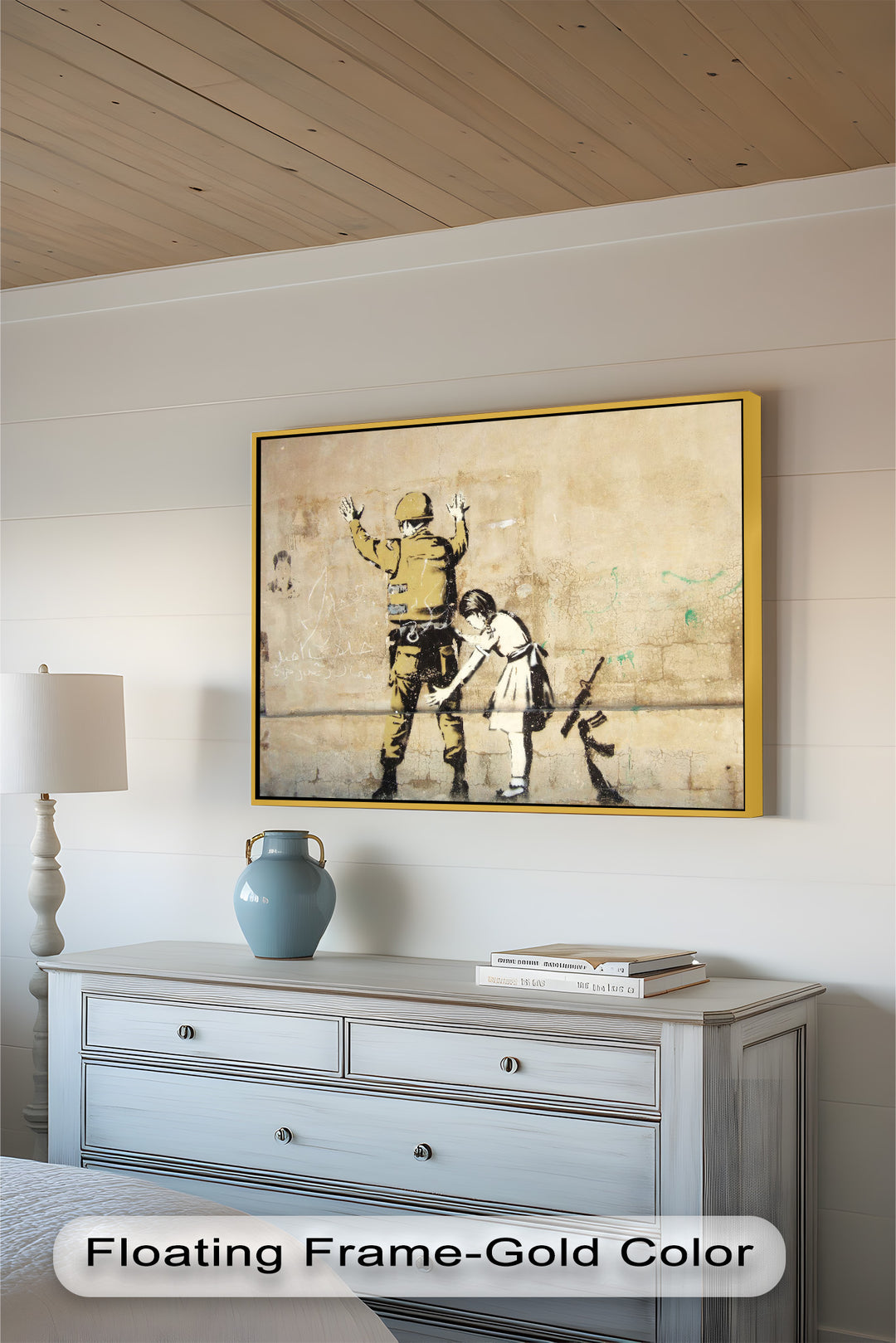 Innocence in Control – Banksy Oil Painting