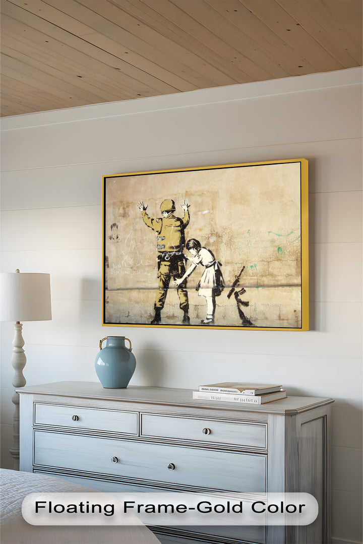 Innocence in Control – Banksy Oil Painting