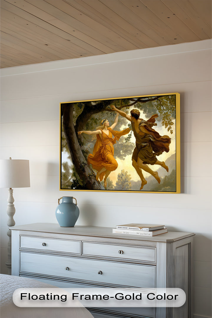 Dem Schicksal nachjagen – Apollo und Daphne, Renaissance-Akt-Ölgemälde