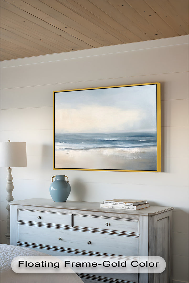 Ocean Wall Art - Minimalist Seascape Oil Painting