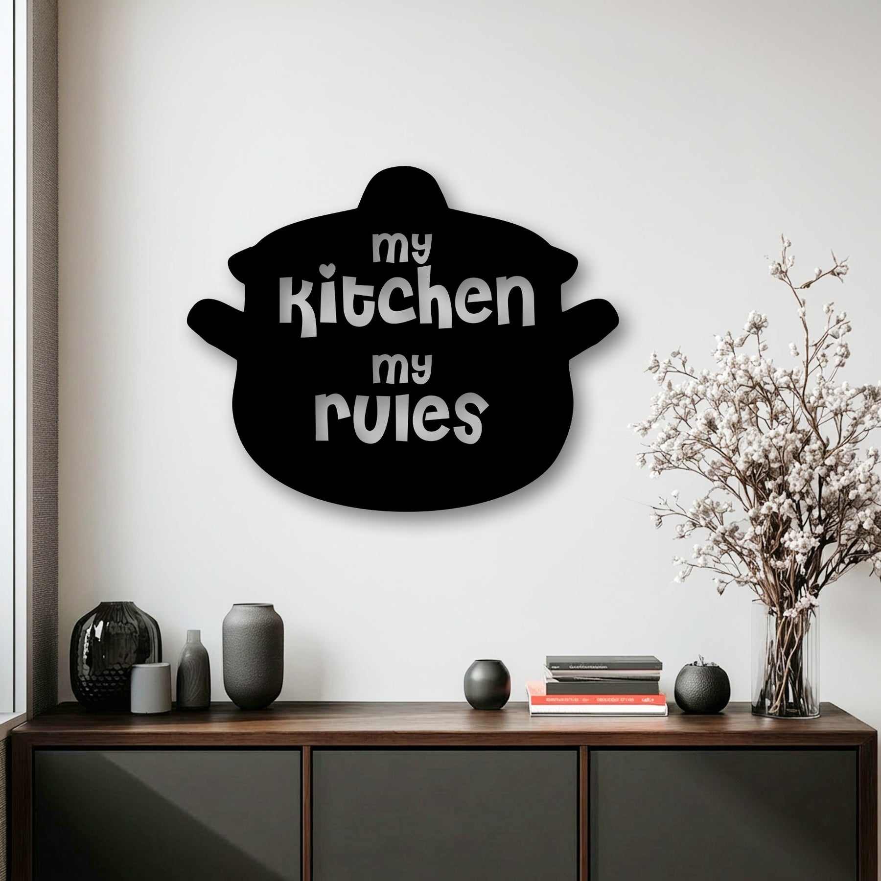 My Kitchen My Rules Metal Wall Art – Kitchen Decor – MyPhotoStation