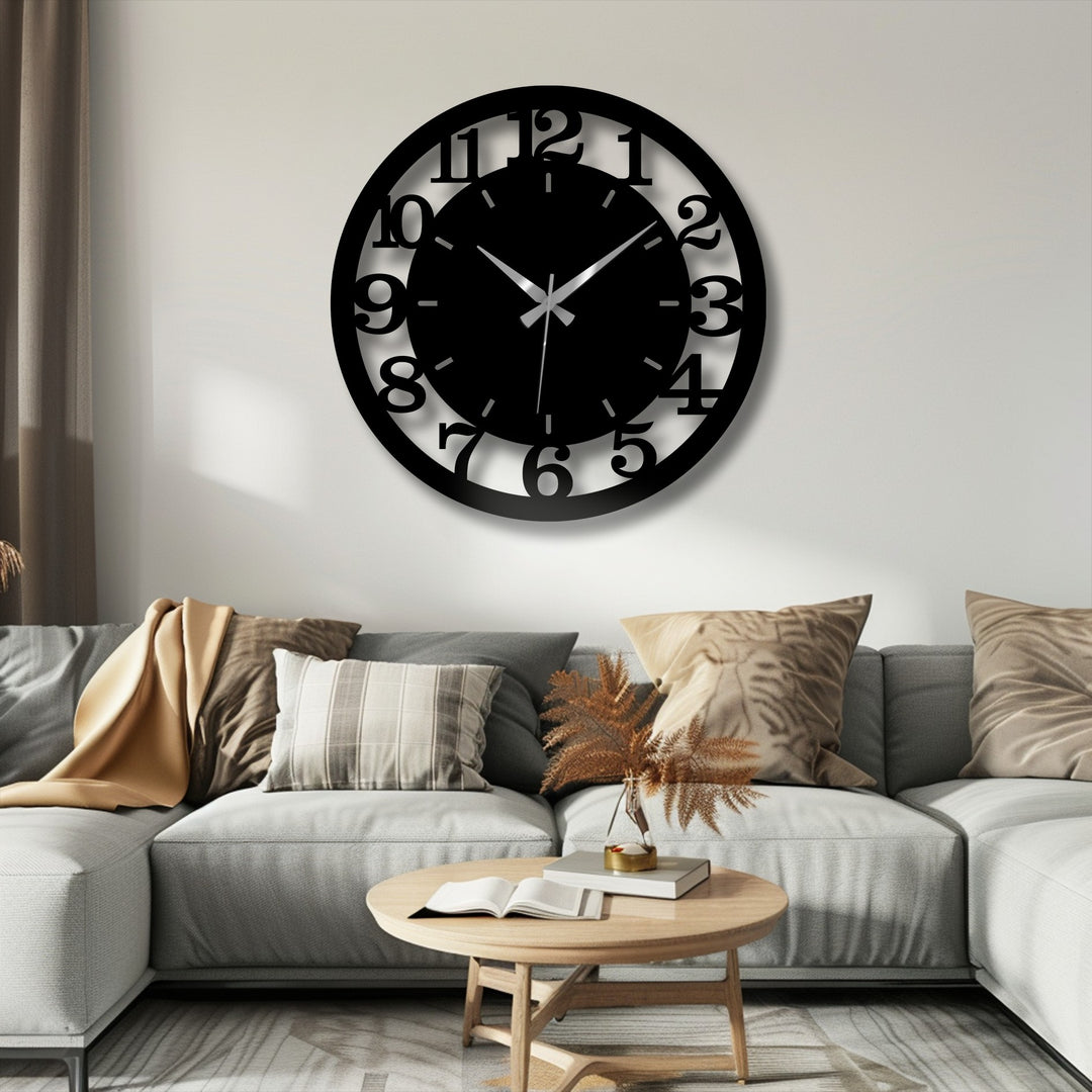 statement metal wall clock design