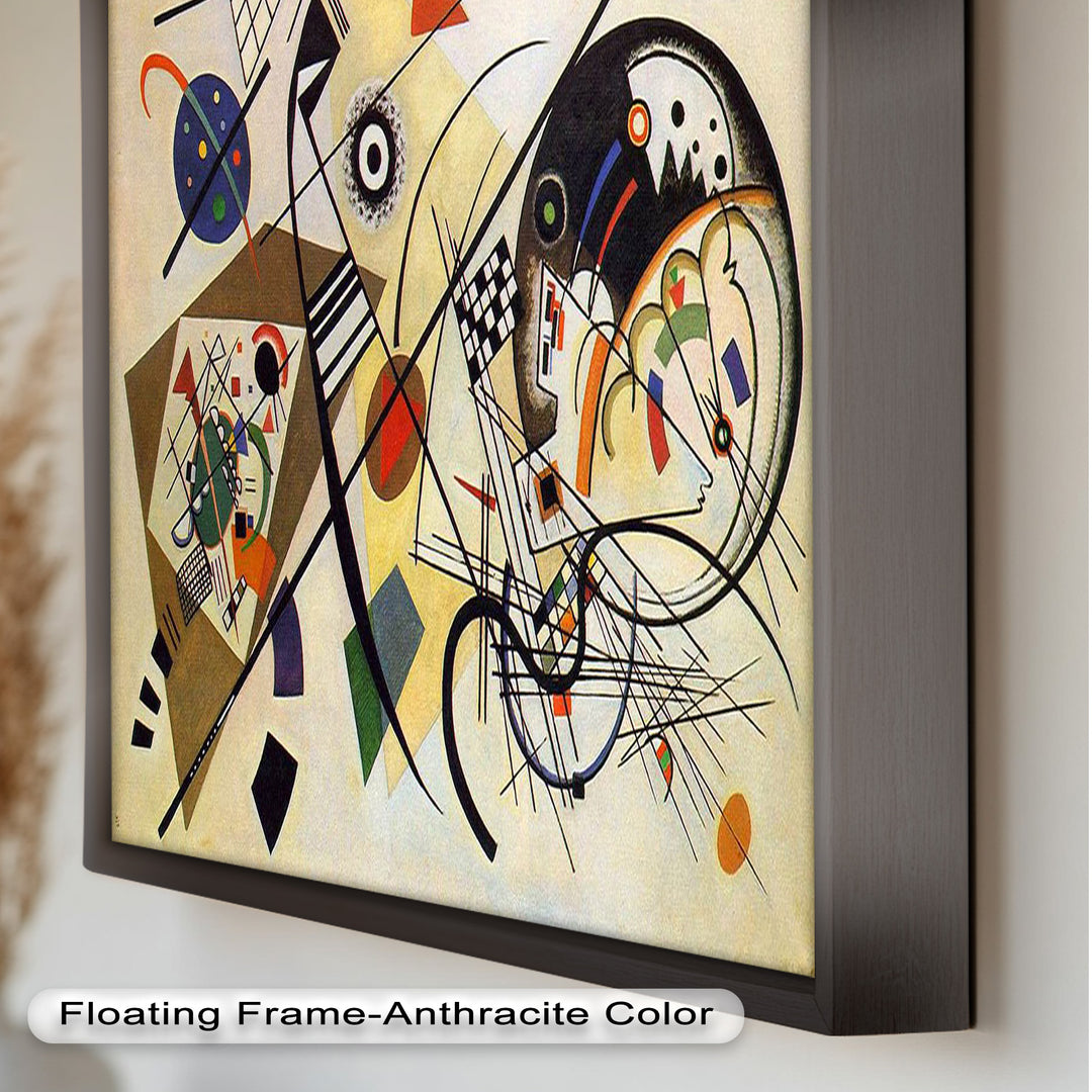 Kandinsky Komposition VIII – Abstraktes geometrisches Ölgemälde