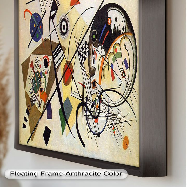Kandinsky Komposition VIII – Abstraktes geometrisches Ölgemälde