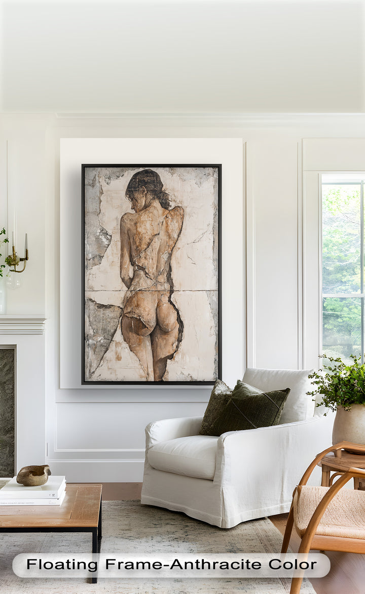 Cracked Grace – Figurative Nude Oil Painting