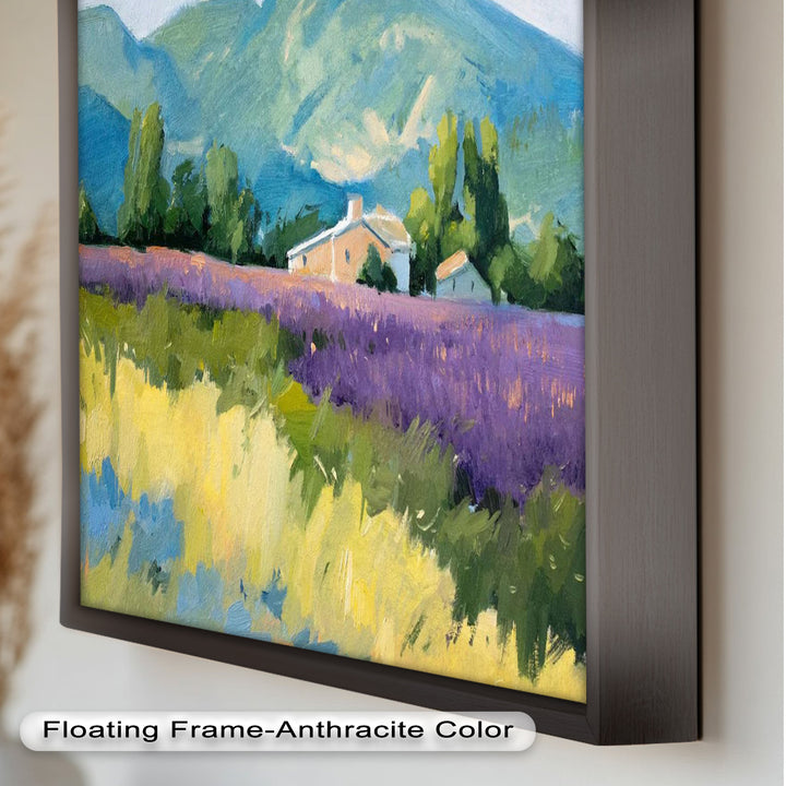 Lavender Fields in Provence – Impressionist Landscape Oil Painting