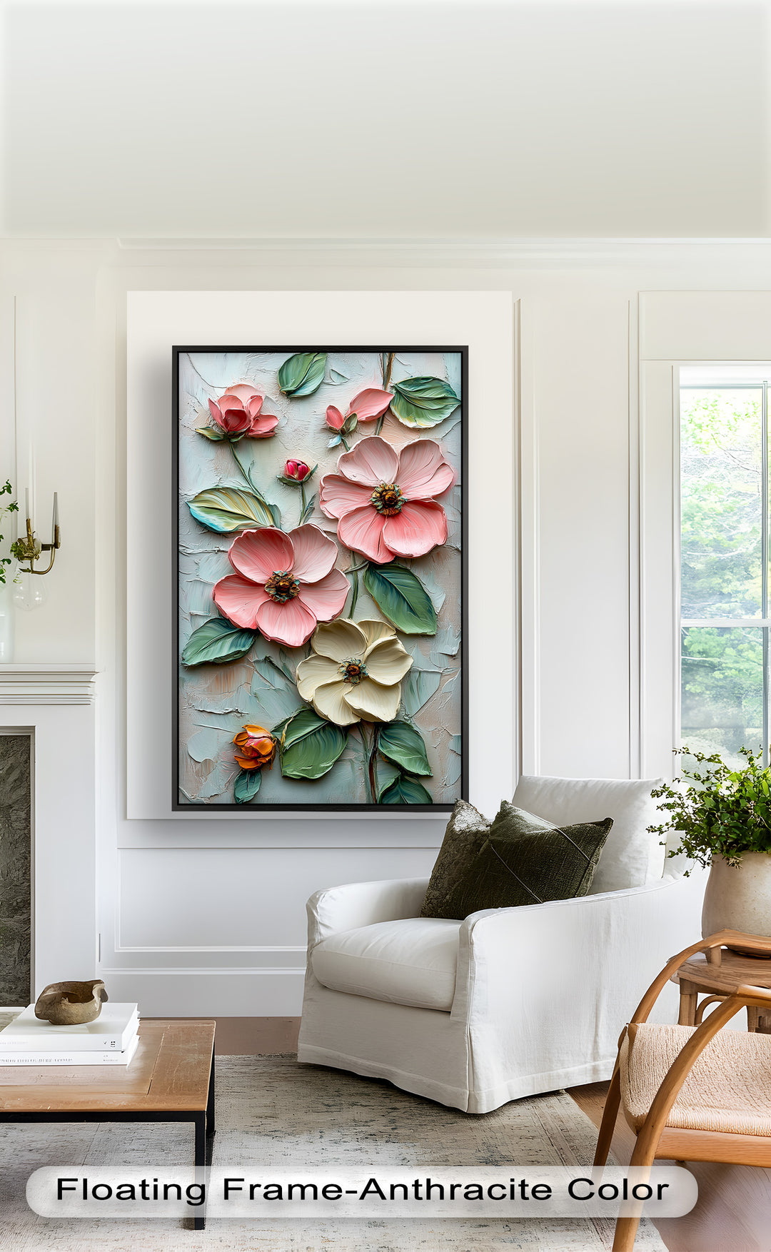 Petal Whispers – Floral Elegance Flower Oil Painting