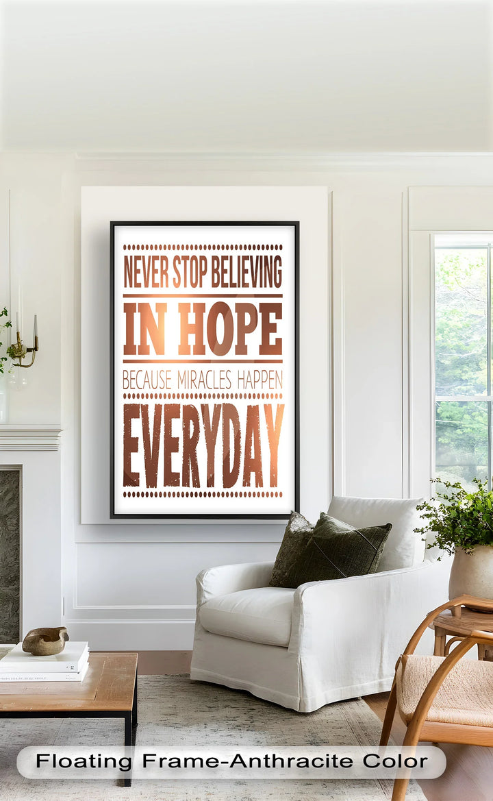 Believe in Hope – Motivational Oil Painting - MyPhotoStation