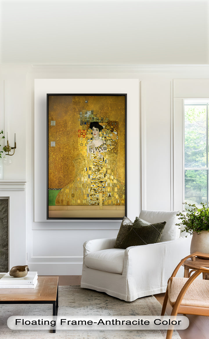 Die goldene Muse – Portrait von Adele Bloch-Bauer Historisches Ölgemälde