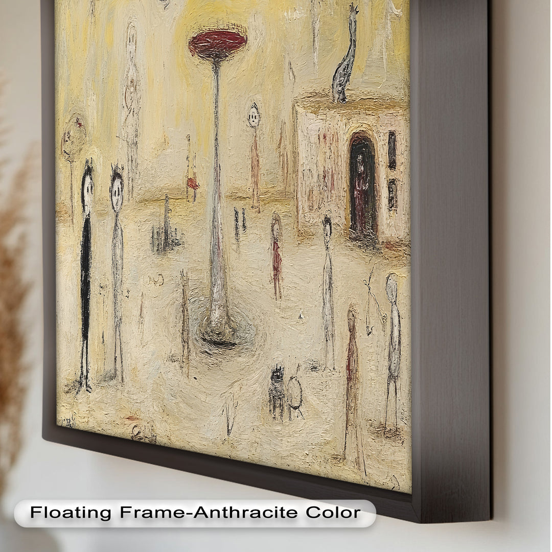 Whispers of the Playground – Dreamlike Surrealist Oil Painting