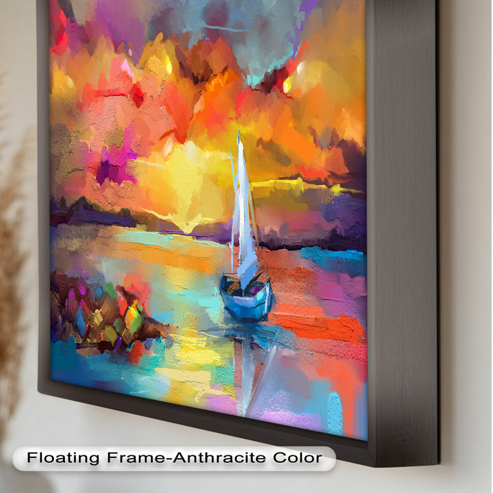 Ambesonne Head Scarf – Vibrant Seascape Oil Painting