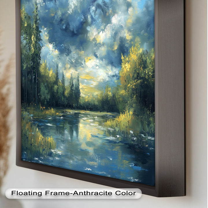 Forest River – Nature Oil Painting