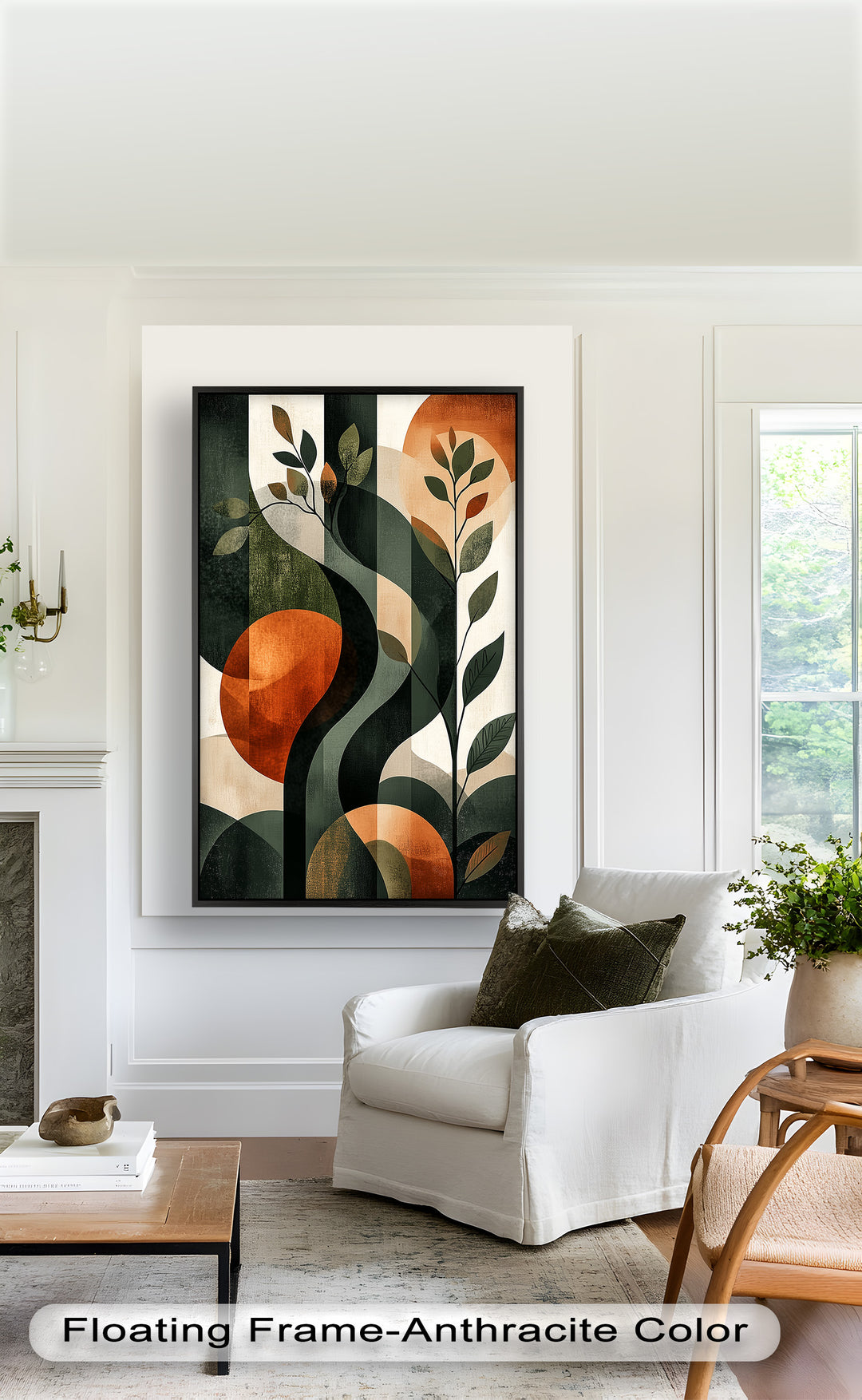 Twilight Grove – Abstract Botanical Oil Painting
