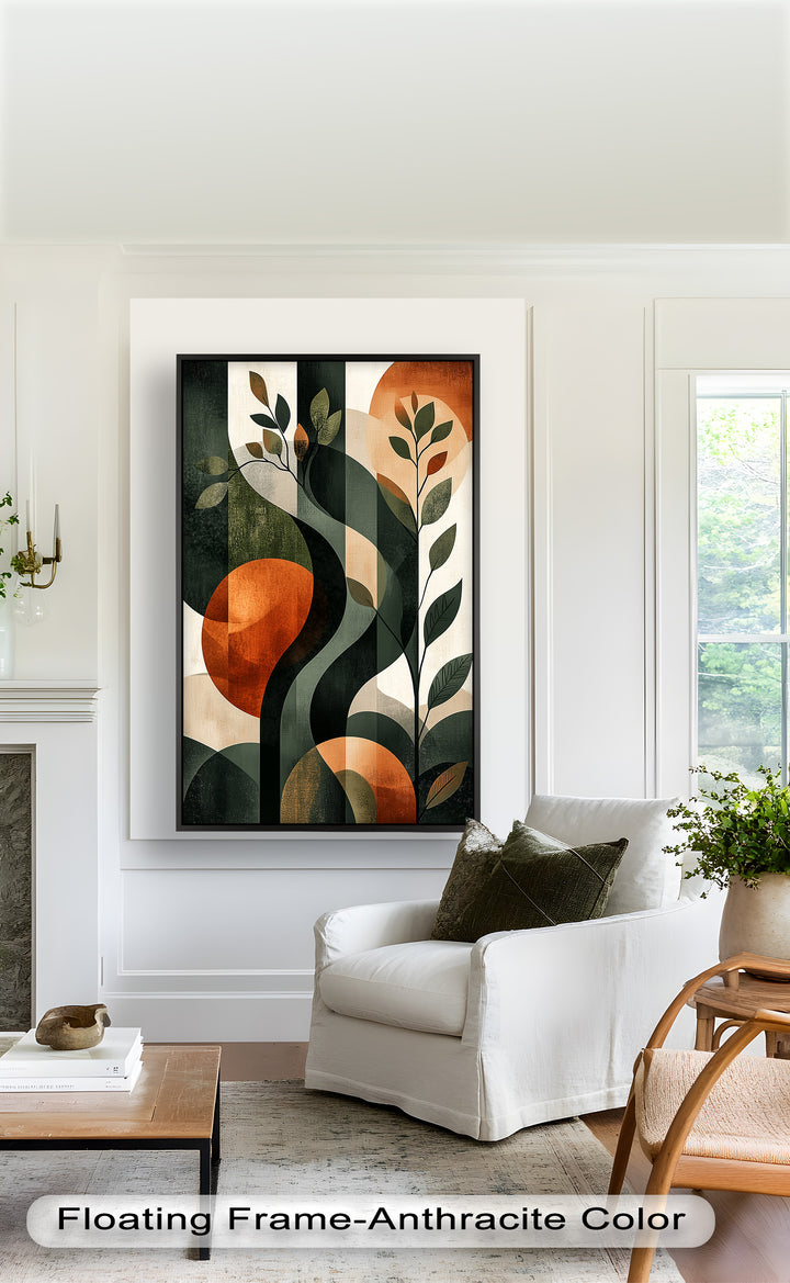 Twilight Grove – Abstract Botanical Oil Painting