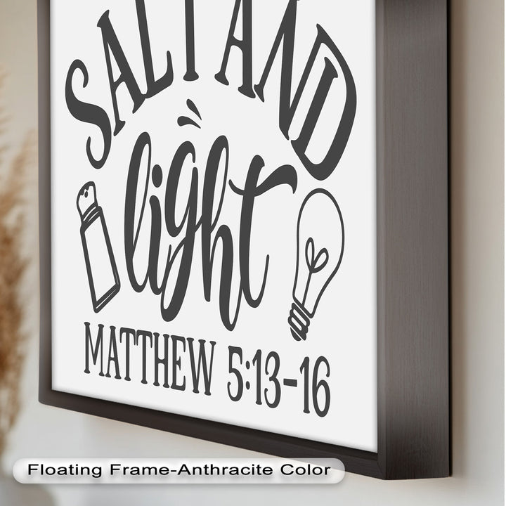 Salz und Licht – Ölgemälde christlicher Schrift