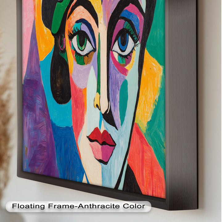Frauenporträt Ölgemälde – Fauvistische expressionistische Kunst