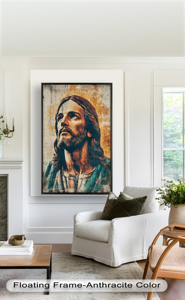 Licht der Gnade – Porträt von Jesus Christus Religiöses Ölgemälde
