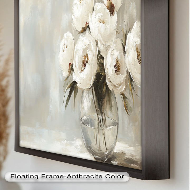 White Peony Bouquet – Floral Oil Paintings