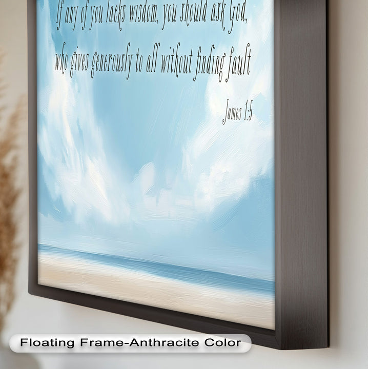 James 1:5 – Ask God for Wisdom Bible Verse Oil Painting