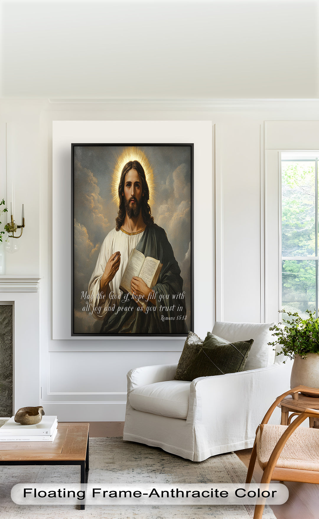 Römer 15:13 – Gott der Hoffnung Bibelvers Ölgemälde