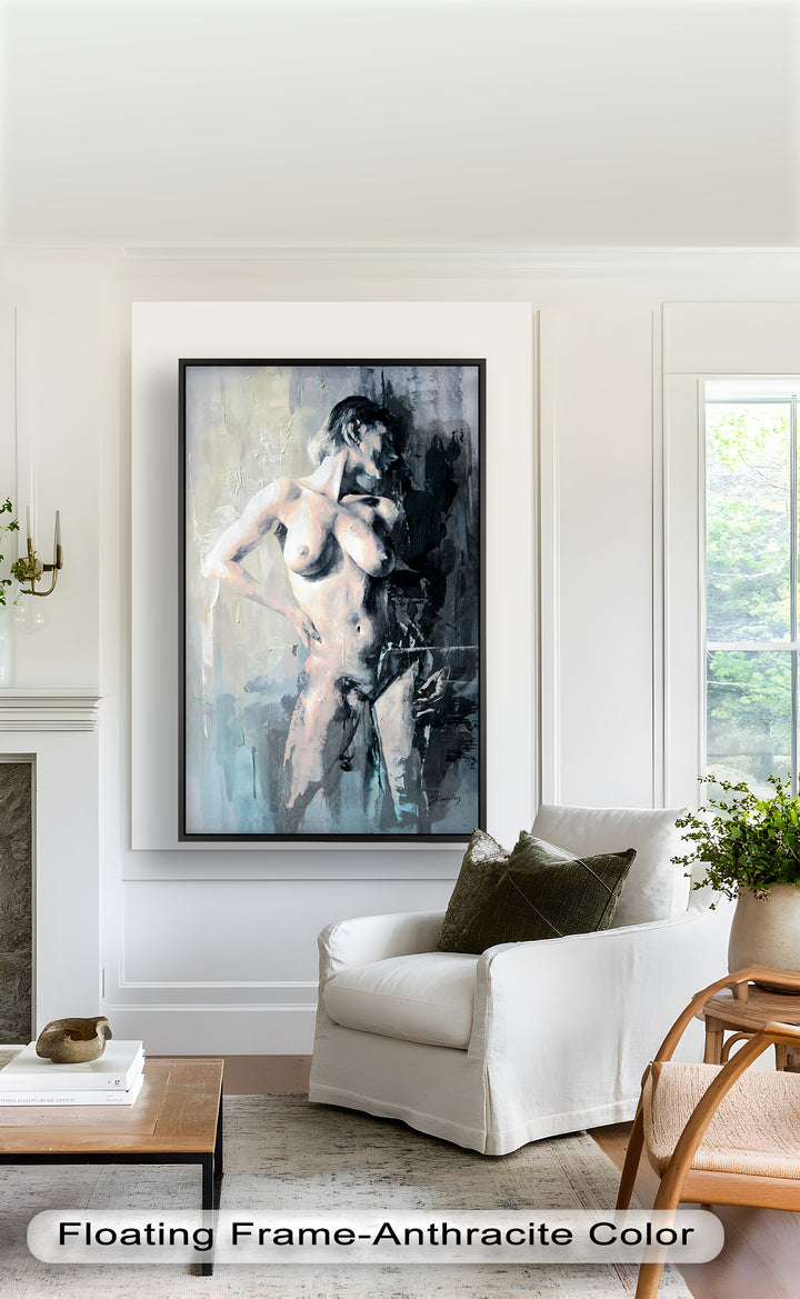 Still in the Shadows – Contemporary Nude Oil Painting