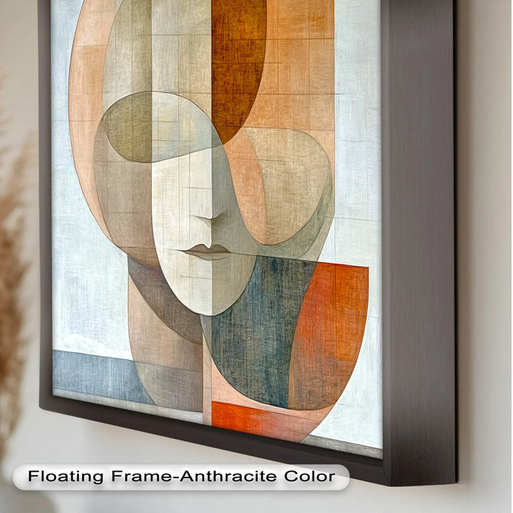 Geometric Face Portrait – Modern Abstract Oil Painting - MyPhotoStation