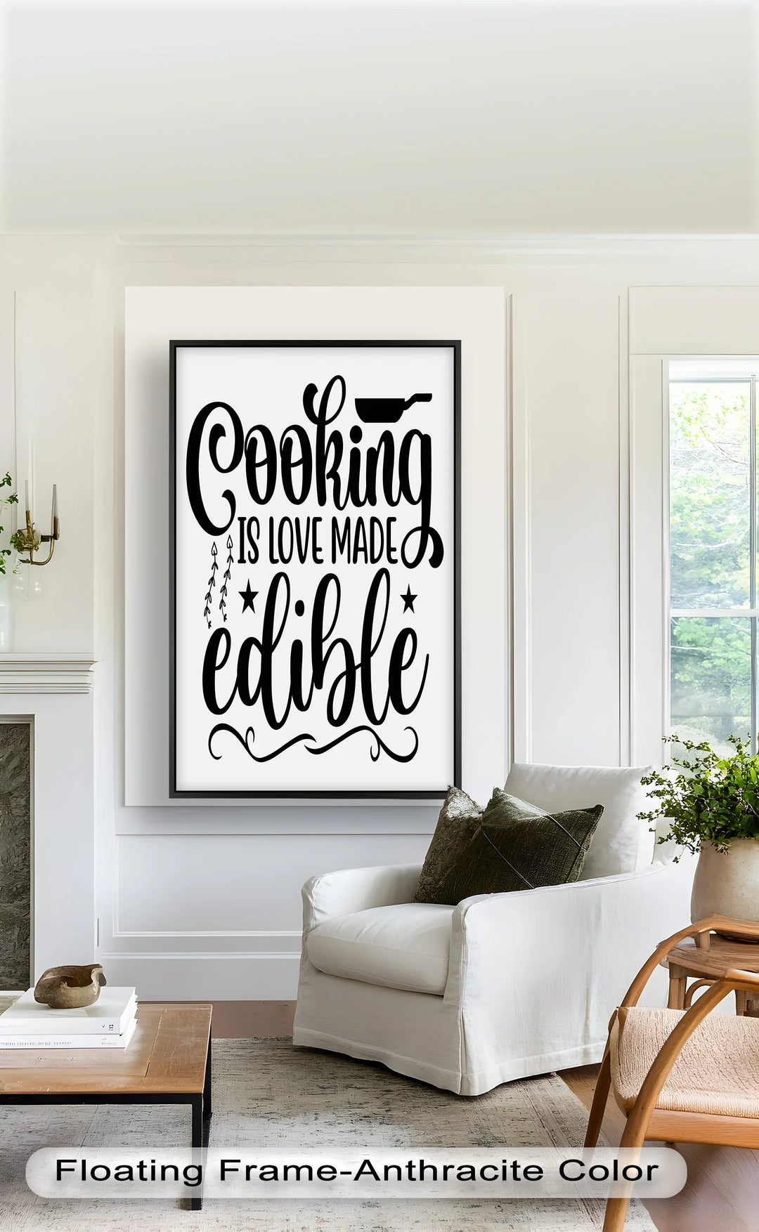 Cooking Is Love Made Edible – Framed Oil Painting - MyPhotoStation