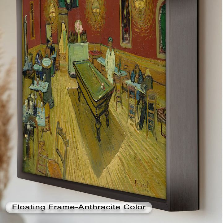 Das Nachtcafé – Ausdrucksstarkes Interieur Historisches Ölgemälde