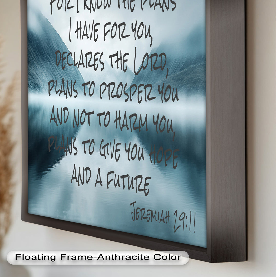 Jeremiah 29:11 – God's Plan Bible Verse Oil Painting