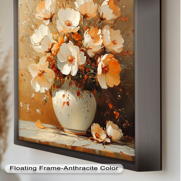 Warm Floral Arrangement – Flower Vase Oil Paintings