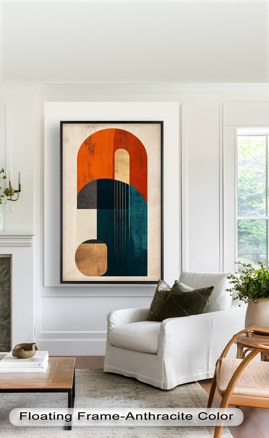 Modern Resonance – Abstract Geometric Oil Painting