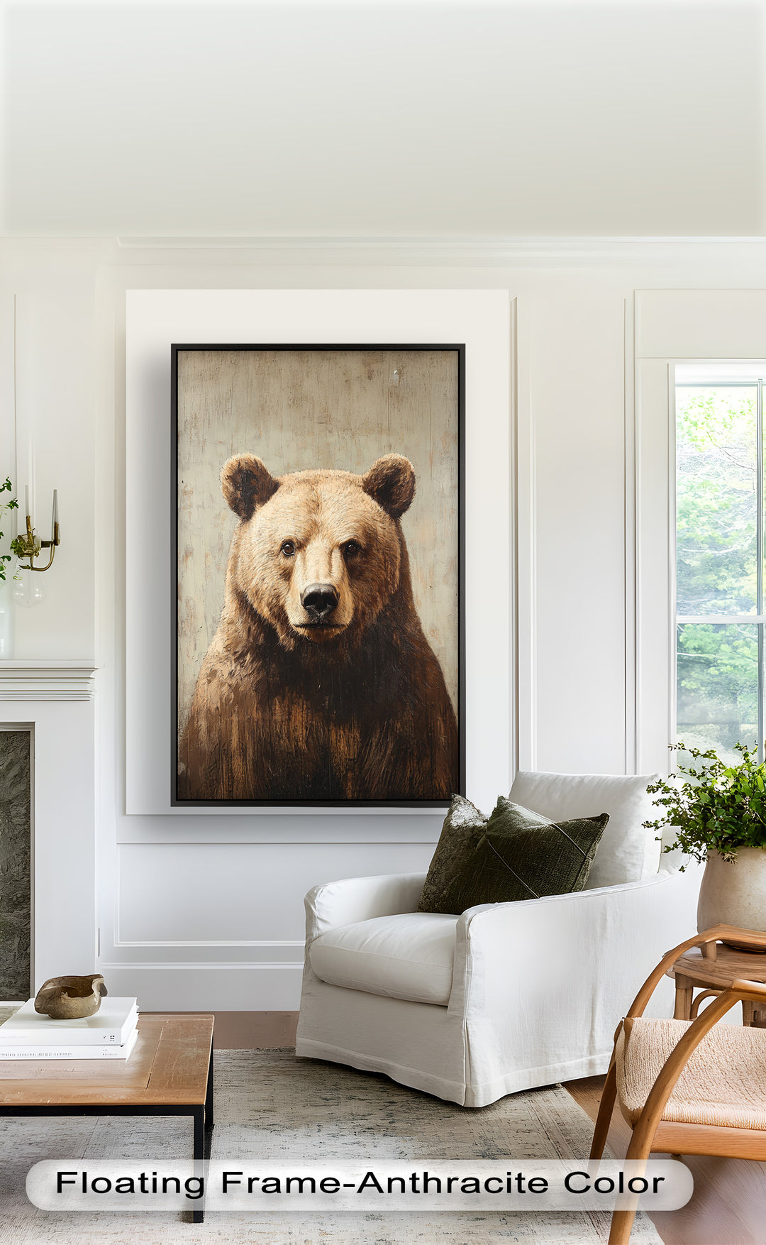 Brown Bear Portrait - Animal Oil Painting
