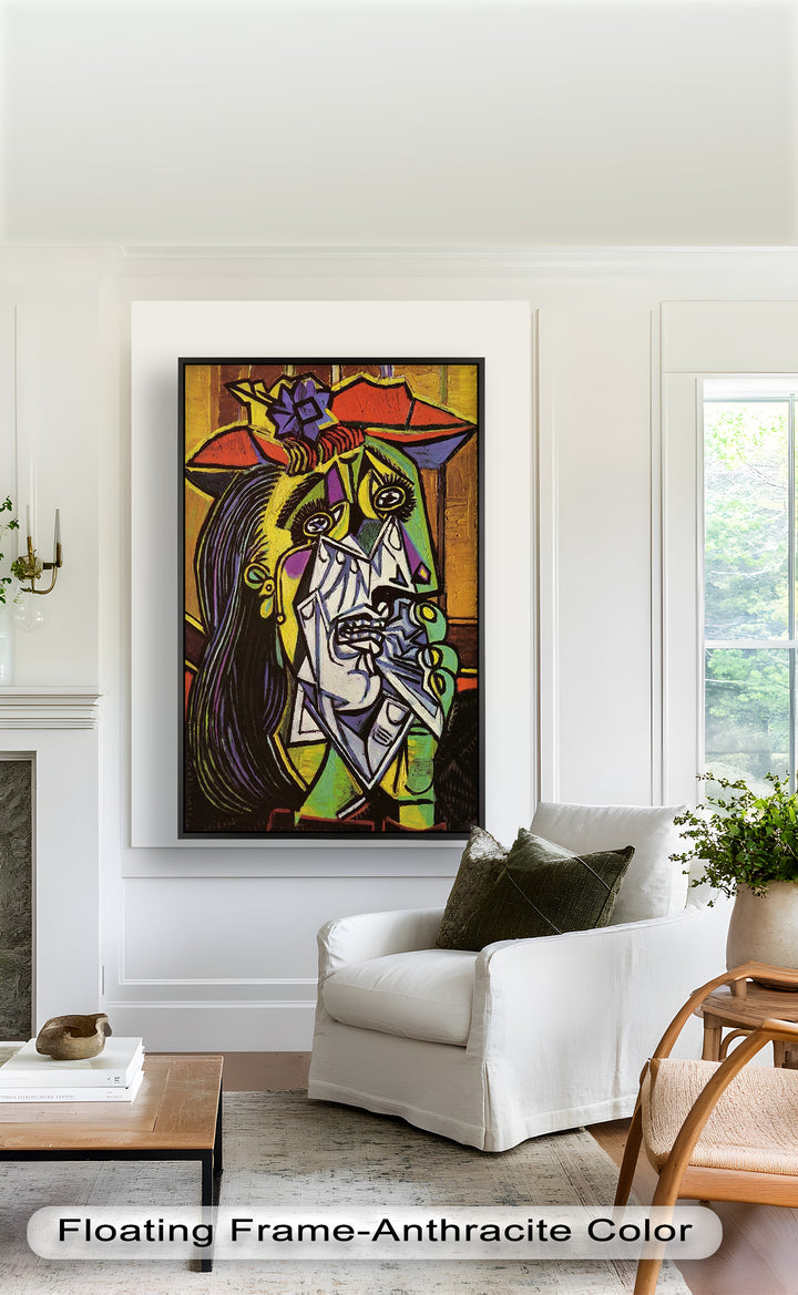 Weeping Woman in Crimson Hat – Picasso Oil Painting