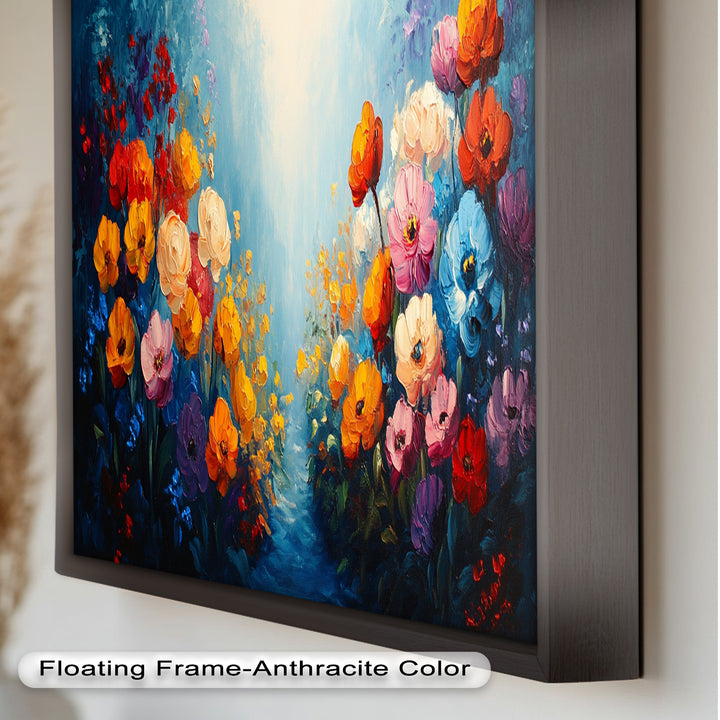 Multicolor Wild Bloom Explosion - Flower Oil Painting