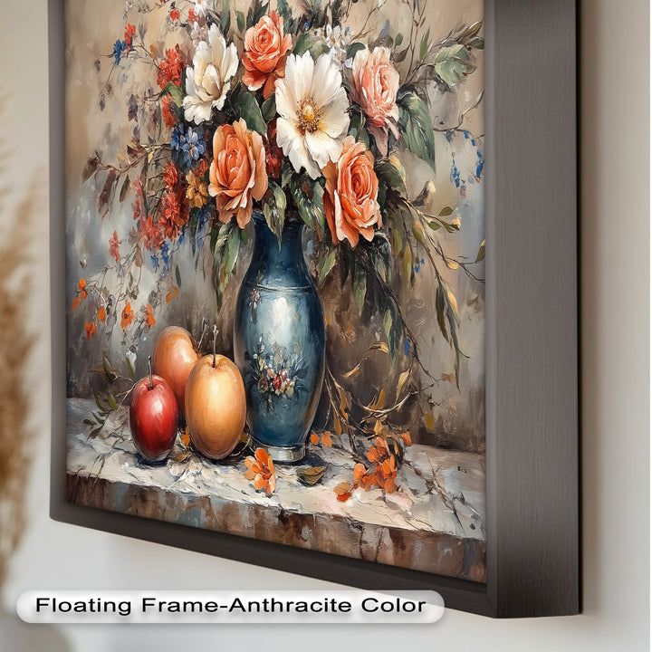 Vintage Floral Harmony – Still Life Oil Painting