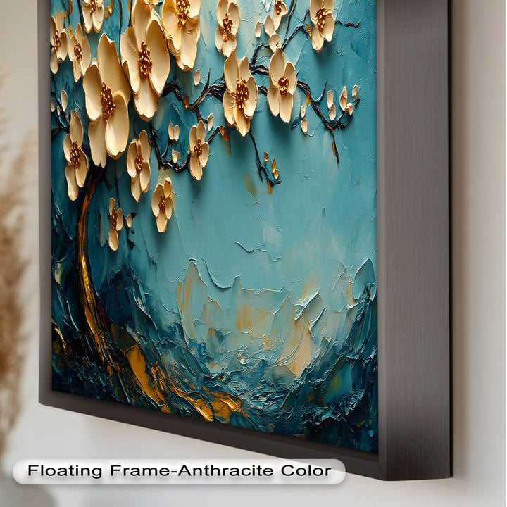 Golden Flowers – Botanical Oil Painting