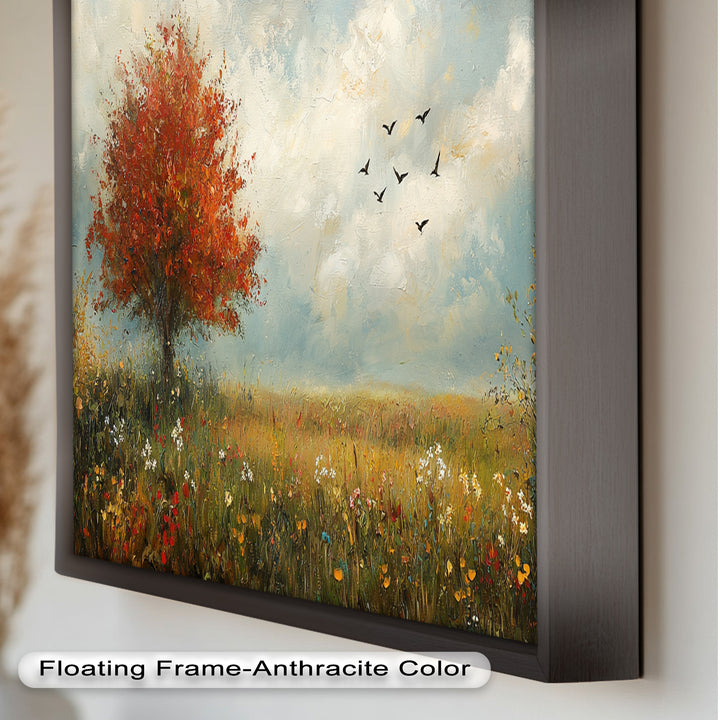 Autumn Serenity – Tree Landscape Oil Painting