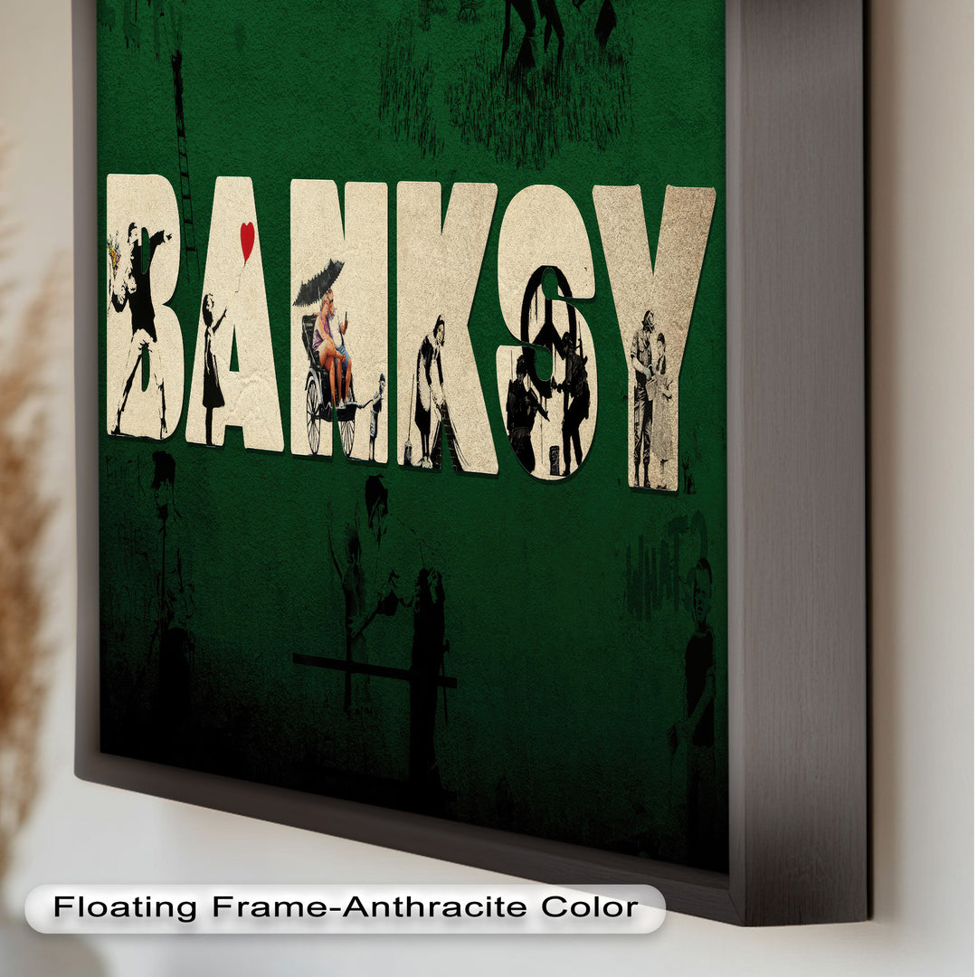 Urban Icons Collide – Banksy Tribute Oil Painting