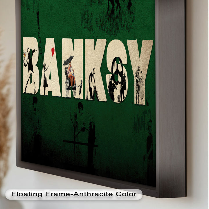 Urban Icons Collide – Banksy Tribute Oil Painting