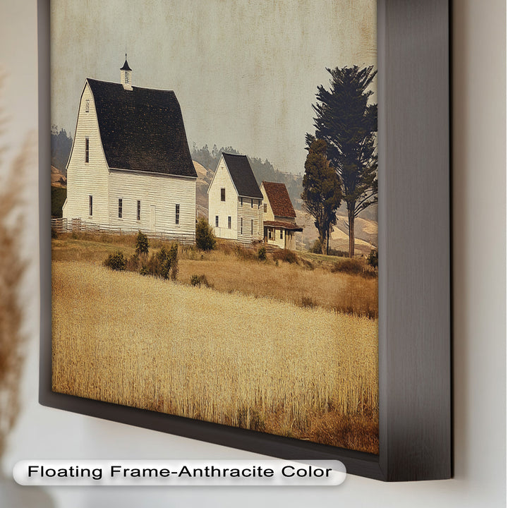 Farmhouse Landscape – Vintage Country Barn Oil Paintings