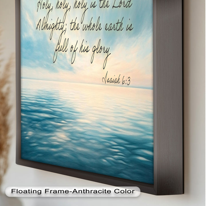 Isaiah 6:3 – Holy Is the Lord Bible Verse Oil Painting