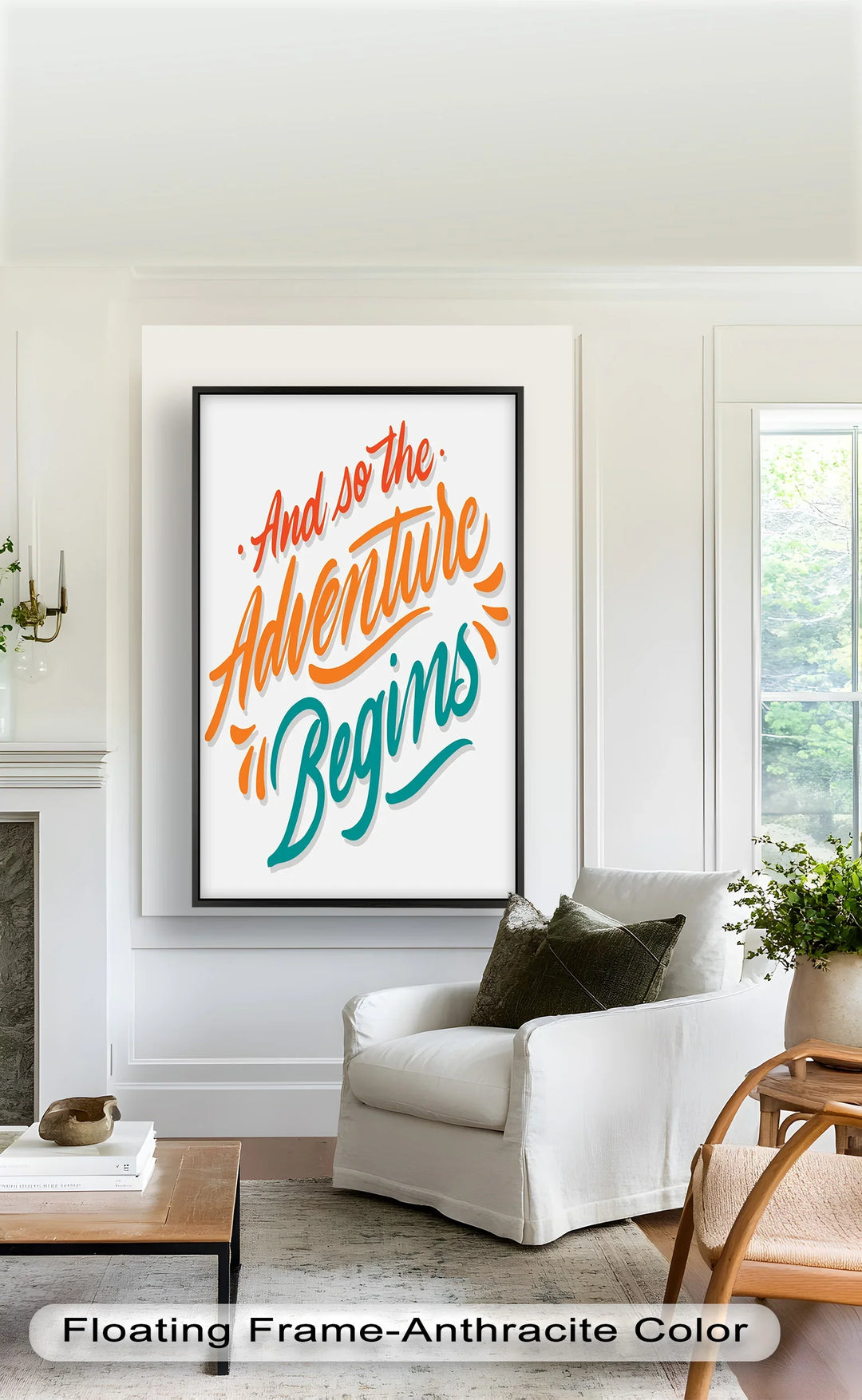 And So the Adventure Begins – Colorful Motivational Oil Painting - MyPhotoStation