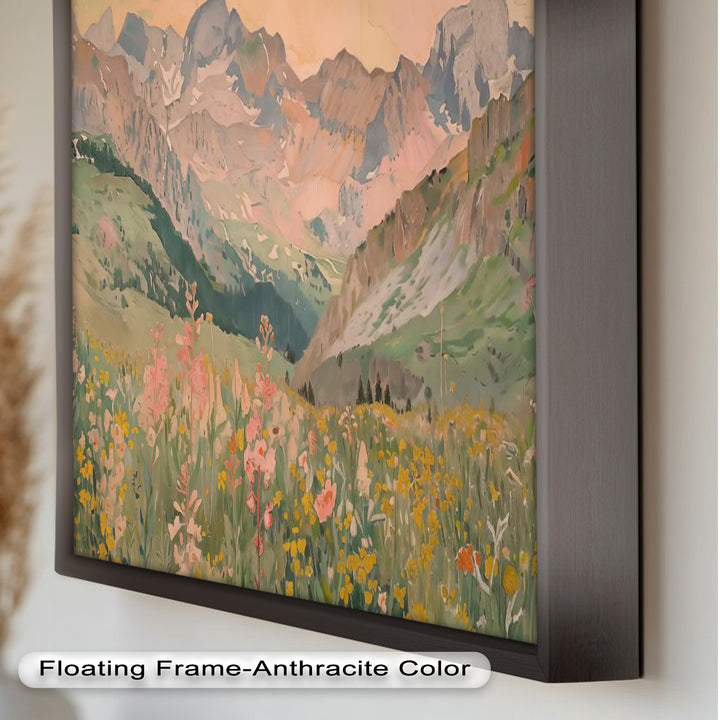 Wildflower Mountain – Serene Landscape Oil Painting