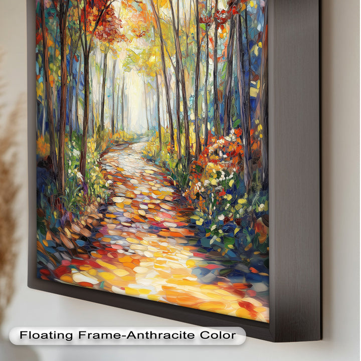 Forest Road to Somewhere – Expressive Oil Painting