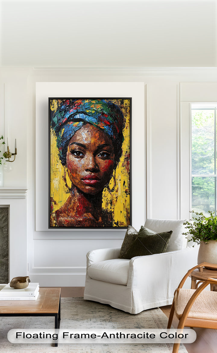 Radiant Soul – Bold Portrait Oil Painting in Fauvist Style